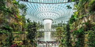 Kelebek bahçesi, çatı havuzu ve yağmur girdabıyla ‘dünyanın en iyisi’ seçilen havalimanı prestijli bir ödül kazandı